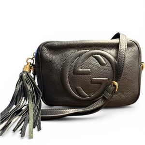 Gucci SoHo Disco Bag - Black with Tassel & Crossbody Strap